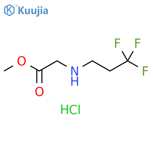 methyl 2-(3,3,3-trifluoropropyl)aminoacetate hydrochloride structure