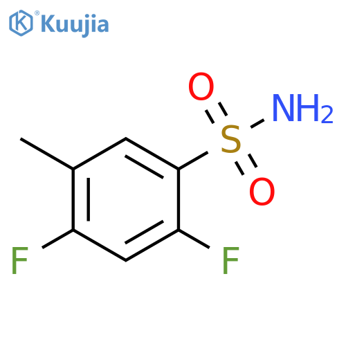 2,4-difluoro-5-methylbenzene-1-sulfonamide structure