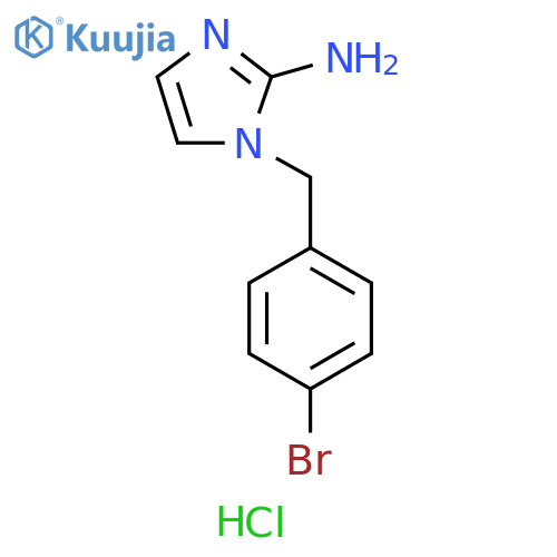 1-(4-bromophenyl)methyl-1H-imidazol-2-amine hydrochloride structure
