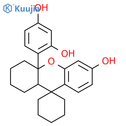 4-(6-Hydroxyspiro[2,3,4,9a-tetrahydro-1H-xanthene-9,1'-cyclohexane]-4a-yl)benzene-1,3-diol structure