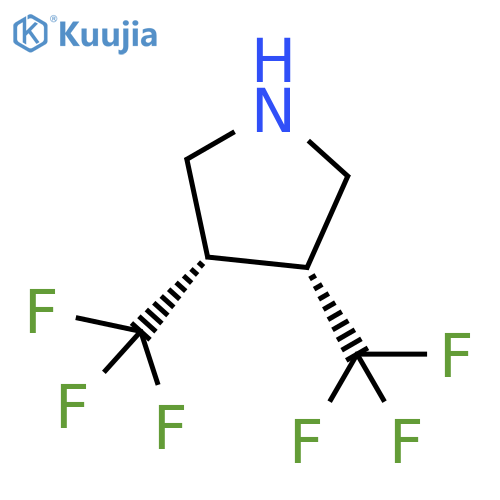 Pyrrolidine, 3,4-bis(trifluoromethyl)-, (3R,4S)- structure