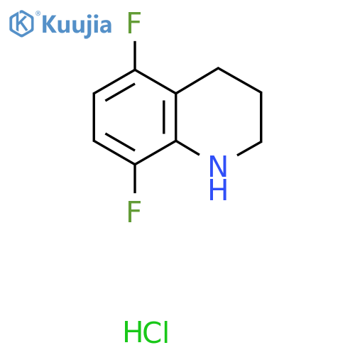5,8-Difluoro-1,2,3,4-tetrahydroquinoline hydrochloride structure