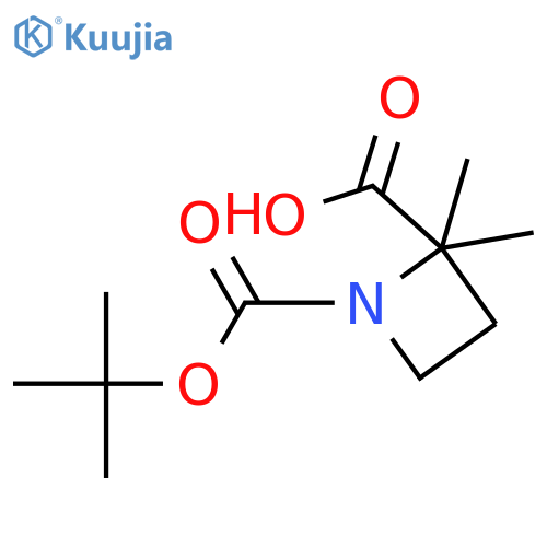 1-tert-butyl 2-methyl (2R)-2-methylazetidine-1,2-dicarboxylate structure