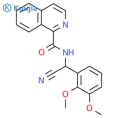 N-[cyano(2,3-dimethoxyphenyl)methyl]isoquinoline-1-carboxamide structure