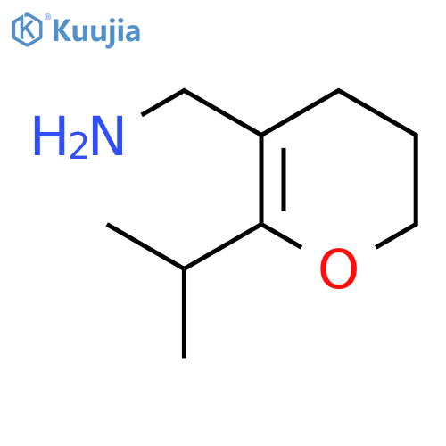 6-(propan-2-yl)-3,4-dihydro-2H-pyran-5-ylmethanamine structure