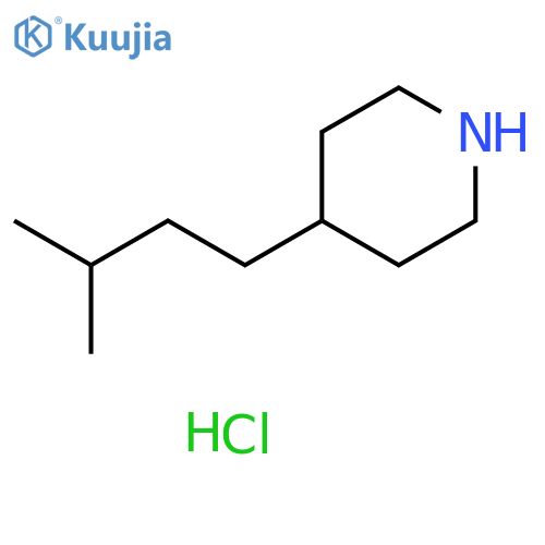 4-isopentylpiperidine;hydrochloride structure