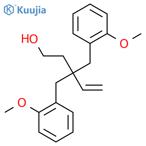 3,3-Bis(2-methoxybenzyl)pent-4-en-1-ol structure