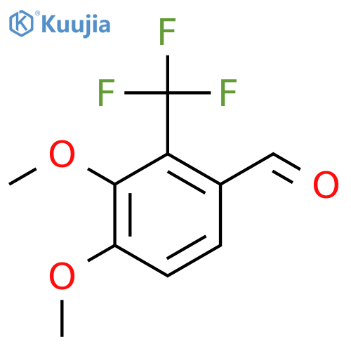 3,4-Dimethoxy-2-(trifluoromethyl)benzaldehyde structure