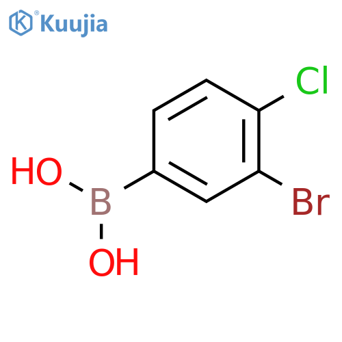 3-Bromo-4-chlorophenylboronic acid structure