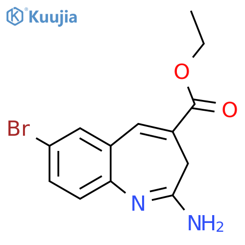 ethyl 2-amino-7-bromo-3H-1-benzazepine-4-carboxylate structure