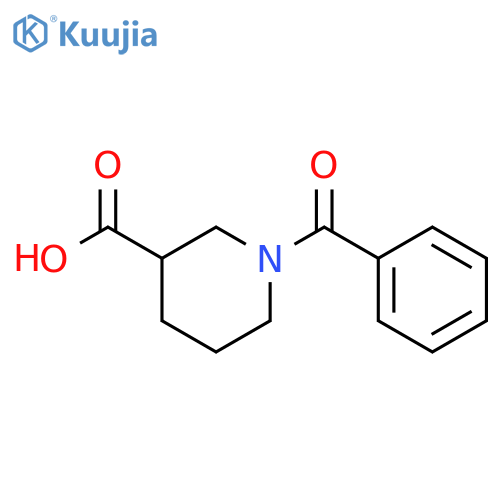 1-benzoylpiperidine-3-carboxylic acid structure