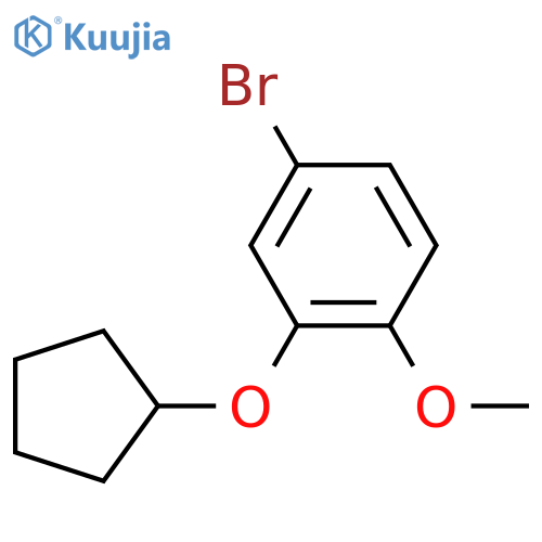 4-Bromo-2-(cyclopentyloxy)anisole structure