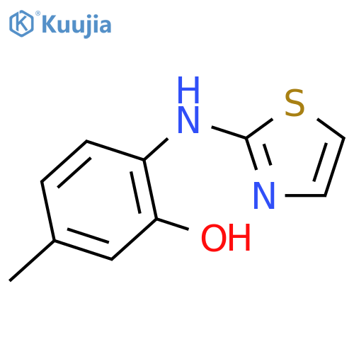 5-methyl-2-(1,3-thiazol-2-yl)aminophenol structure