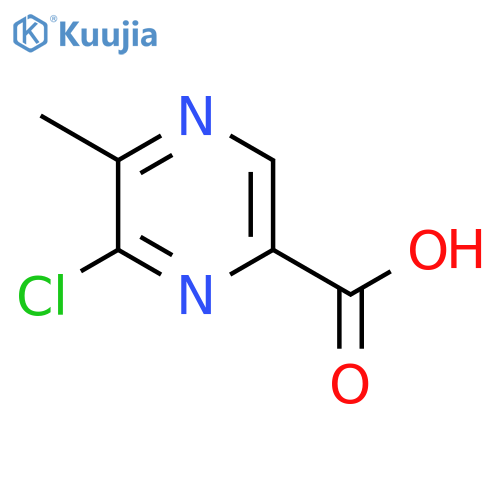 Pyrazinecarboxylic acid, 6-chloro-5-methyl- structure