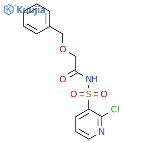 N-(2-Chloropyridin-3-yl)sulfonyl-2-phenylmethoxyacetamide structure