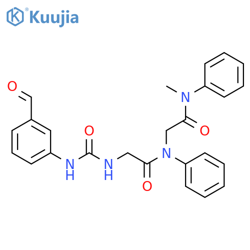 GLYCINAMIDE, N-[[(3-FORMYLPHENYL)AMINO]CARBONYL]GLYCYL-N-METHYL-N,N2-DIPHENYL- structure