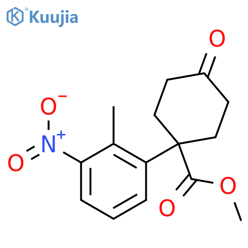 Methyl 1-(2-Methyl-3-nitrophenyl)-4-oxocyclohexanecarboxylate structure