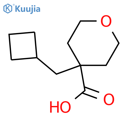 4-(Cyclobutylmethyl)oxane-4-carboxylic acid structure