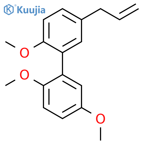 2,2',5-Trimethoxy-5'-(prop-2-en-1-yl)-1,1'-biphenyl structure