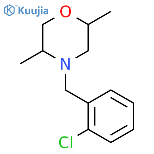 4-(2-chlorophenyl)methyl-2,5-dimethylmorpholine structure