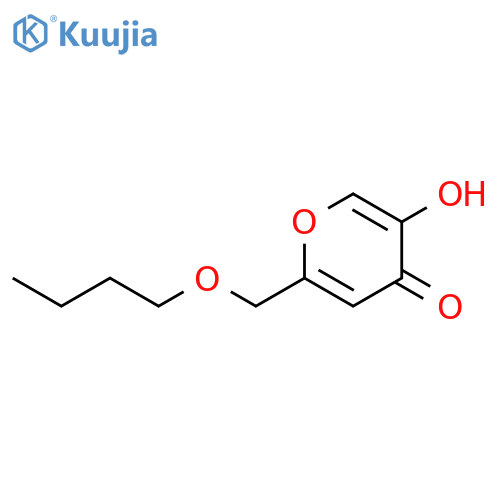 4H-Pyran-4-one, 2-(butoxymethyl)-5-hydroxy- structure