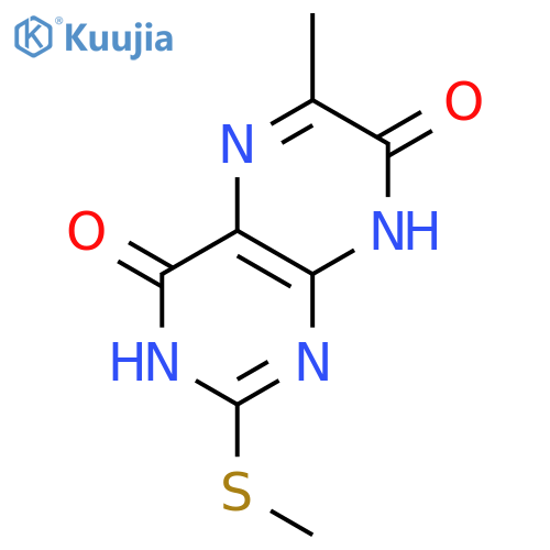 6-Methyl-2-methylthio-4,7(3H,8H)-pteridinedione structure
