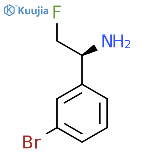 (1S)-1-(3-bromophenyl)-2-fluoroethan-1-amine structure