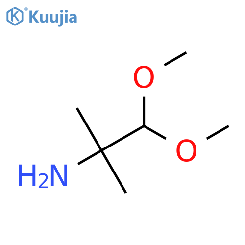 1,1-dimethoxy-2-methylpropan-2-amine structure