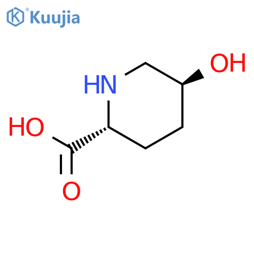 (2R,5S)-5-hydroxypiperidine-2-carboxylic acid structure
