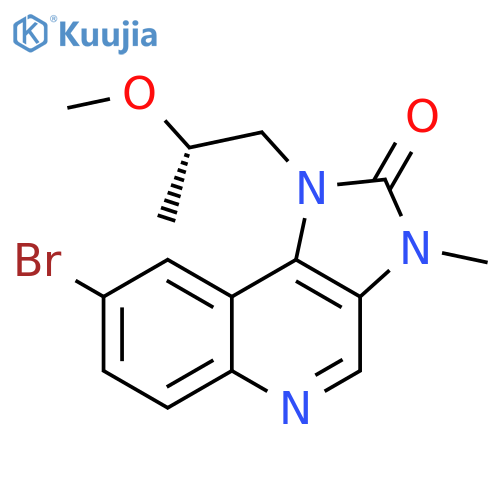 8-bromo-1-(2S)-2-methoxypropyl-3-methyl-1H,2H,3H-imidazo4,5-cquinolin-2-one structure