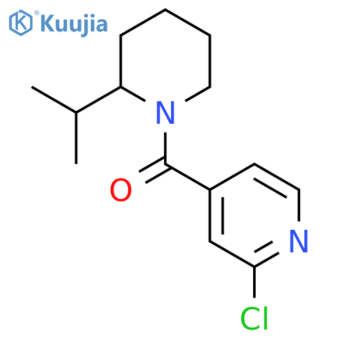 2-Chloro-4-[2-(propan-2-yl)piperidine-1-carbonyl]pyridine structure