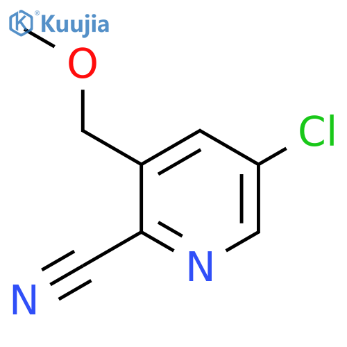 5-Chloro-3-(methoxymethyl)picolinonitrile structure