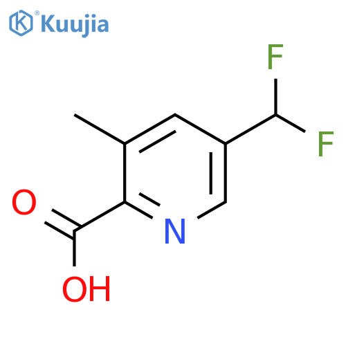 5-(difluoromethyl)-3-methylpyridine-2-carboxylic acid structure