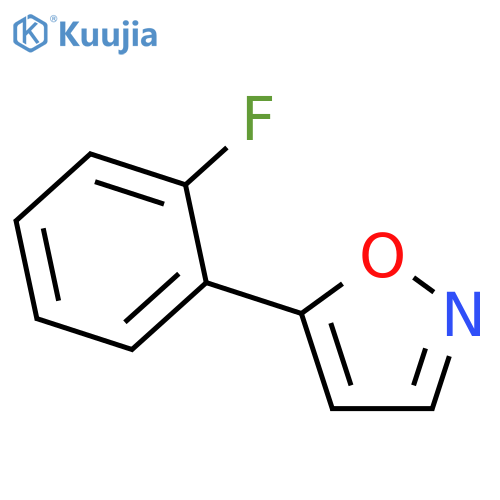 Isoxazole, 5-(2-fluorophenyl)- (9CI) structure