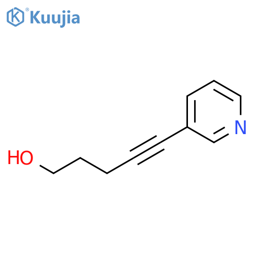 5-(pyridin-3-yl)pent-4-yn-1-ol structure