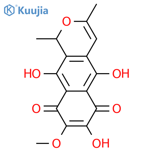 5,7,8,10-Tetrahydroxy-1,3-dimethyl-1H-naphtho[2,3-c]pyran-6,9-dione; (R)-form, 8-Me ether structure