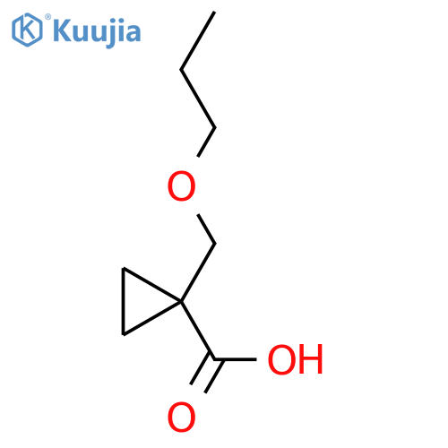 1-Propoxymethylcyclopropanecarboxylic acid structure