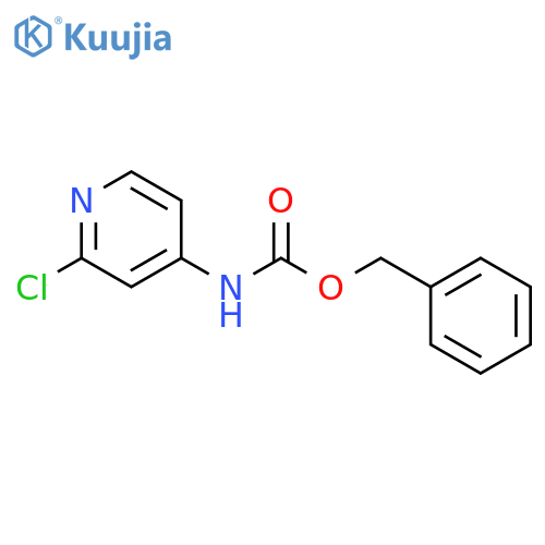 Carbamic acid, N-(2-chloro-4-pyridinyl)-, phenylmethyl ester structure