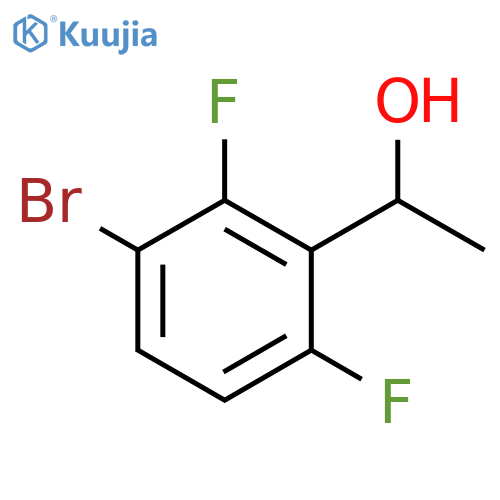 Benzenemethanol, 3-bromo-2,6-difluoro-α-methyl- structure