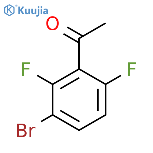 1-(3-Bromo-2,6-difluorophenyl)ethanone structure