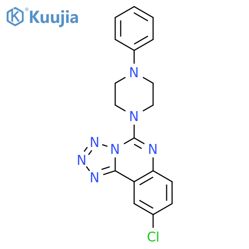 Tetrazolo[1,5-c]quinazoline, 9-chloro-5-(4-phenyl-1-piperazinyl)- structure