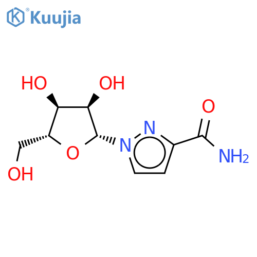 1-(beta-D-ribofuranosyl)-1H-pyrazole-3-carboxamide structure