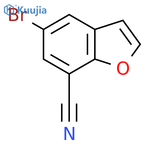 5-bromo-1-benzofuran-7-carbonitrile structure