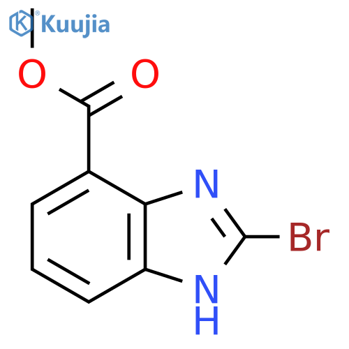 Methyl 2-bromo-1H-benzimidazole-7-carboxylate structure
