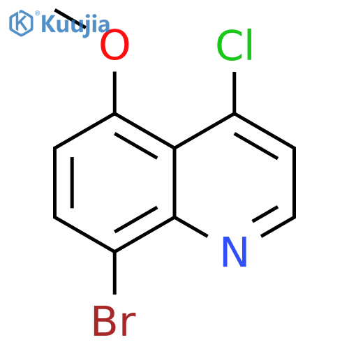 8-bromo-4-chloro-5-methoxyquinoline structure