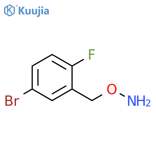O-(5-bromo-2-fluorophenyl)methylhydroxylamine structure