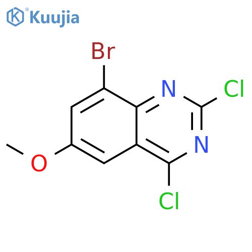 8-bromo-2,4-dichloro-6-methoxyquinazoline structure