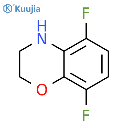 5,8-difluoro-3,4-dihydro-2H-1,4-benzoxazine structure