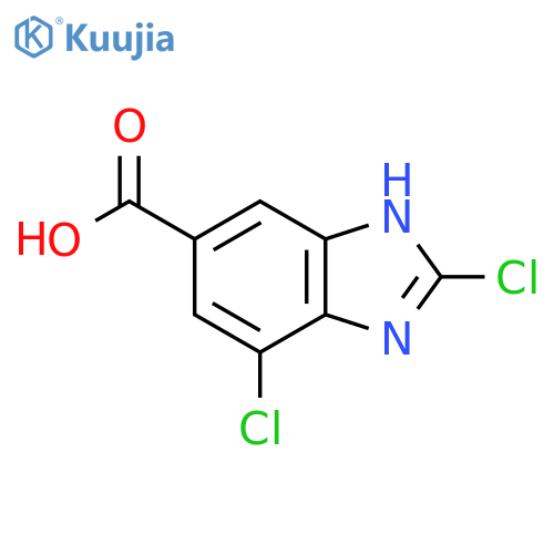 2,7-Dichloro-1H-benzimidazole-5-carboxylic acid structure