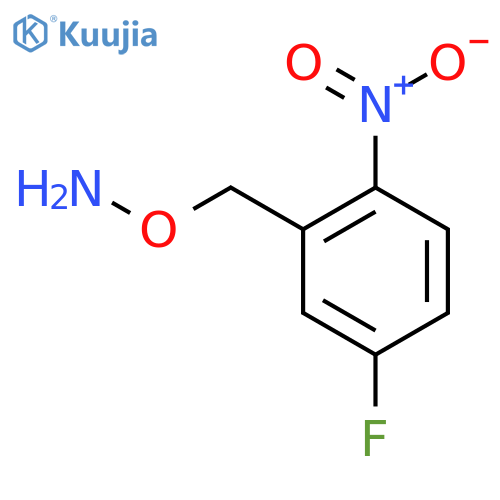 O-(5-fluoro-2-nitrophenyl)methylhydroxylamine structure